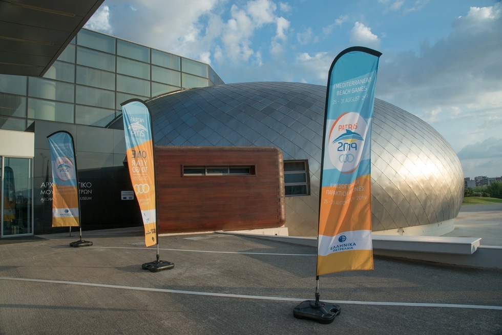 Mediterranean Beach Games Patras 2019 | Σχεδιασμός | Επικοινωνία | Χορηγίες | Προβολή | Οπτική Ταυτότητα | Υλοποίηση